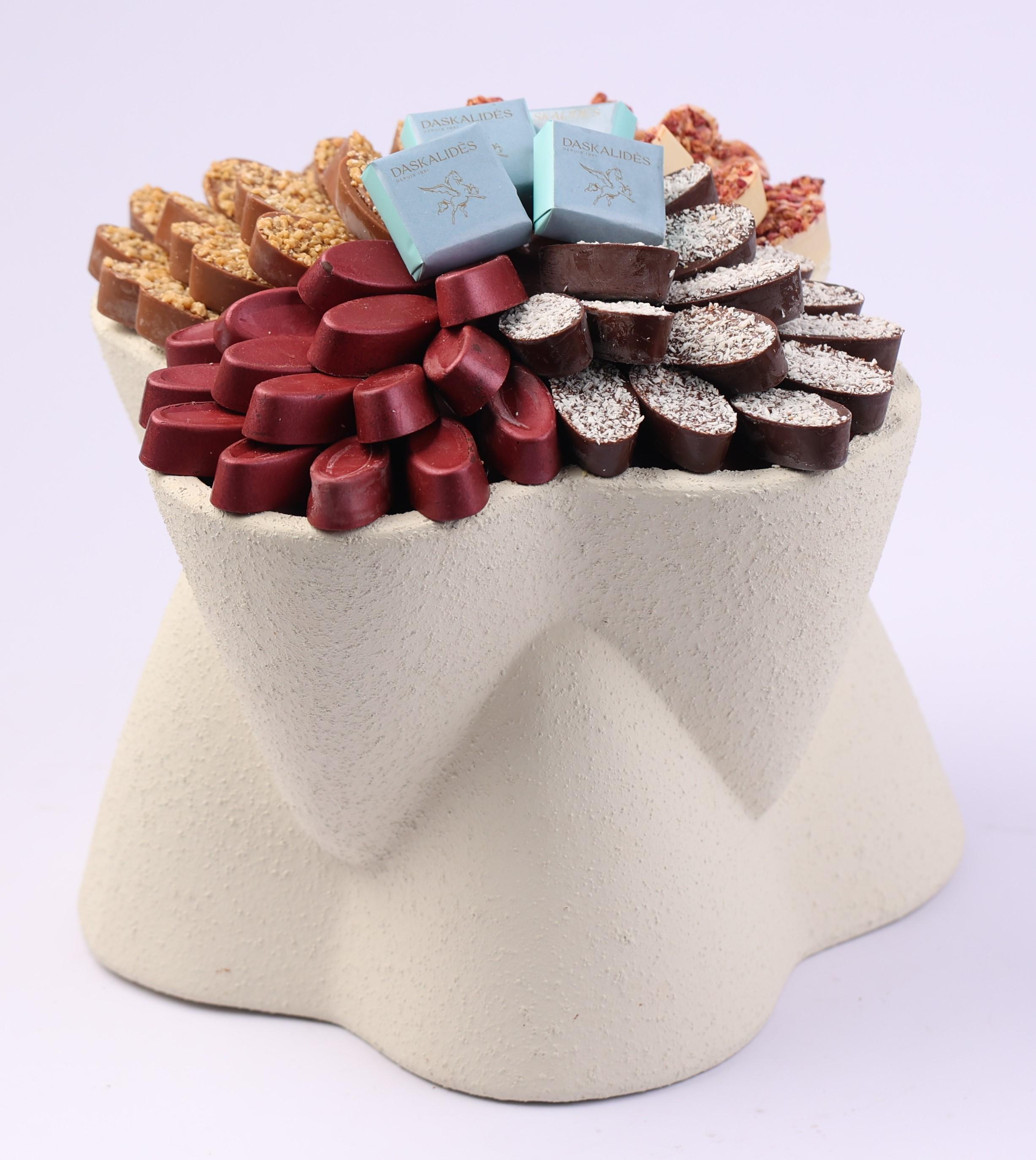 Pot design en céramique granulé mat GM -750g