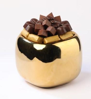 Pot en céramique doré MM -300g