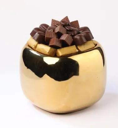 Pot en céramique doré MM -300g