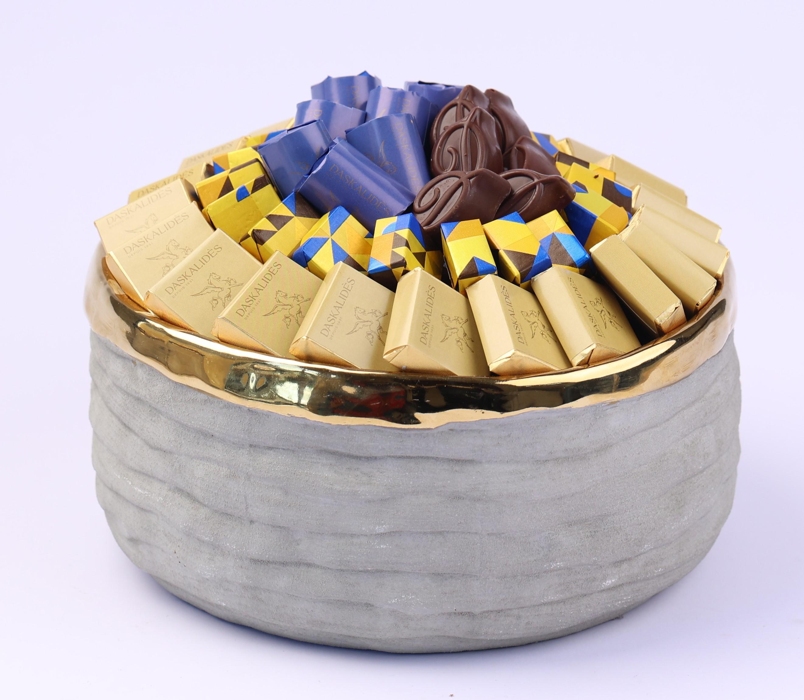 Bol en céramique gris béton GM -800g