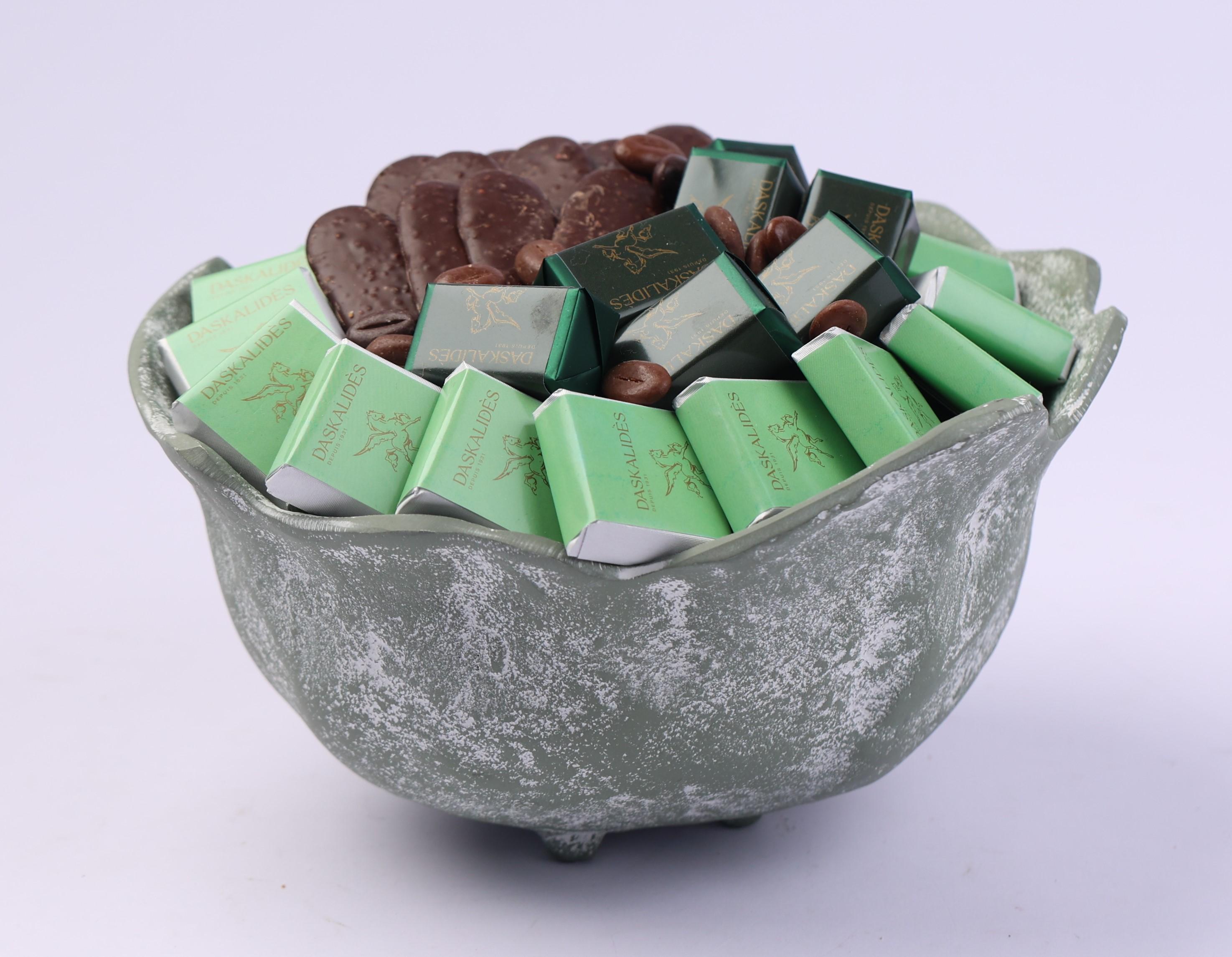 Bol organique contemporain effet pierre PM -550g