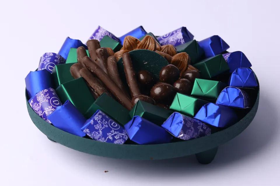 Centre de table vert sapin MM -950g