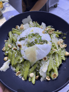 Penne poulet burrata