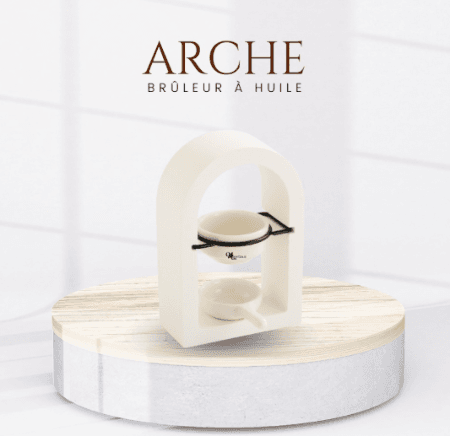 Brûleur à Huile Blanc "Arche"