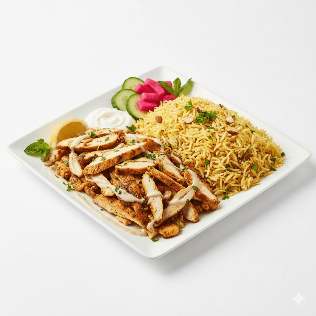 Assiette Shawarma Poulet avec Riz