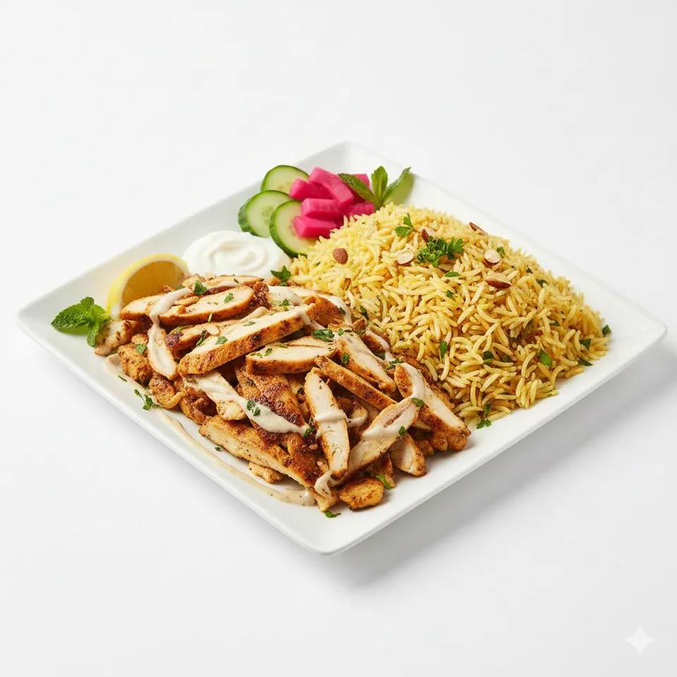 Assiette Shawarma Poulet avec Riz