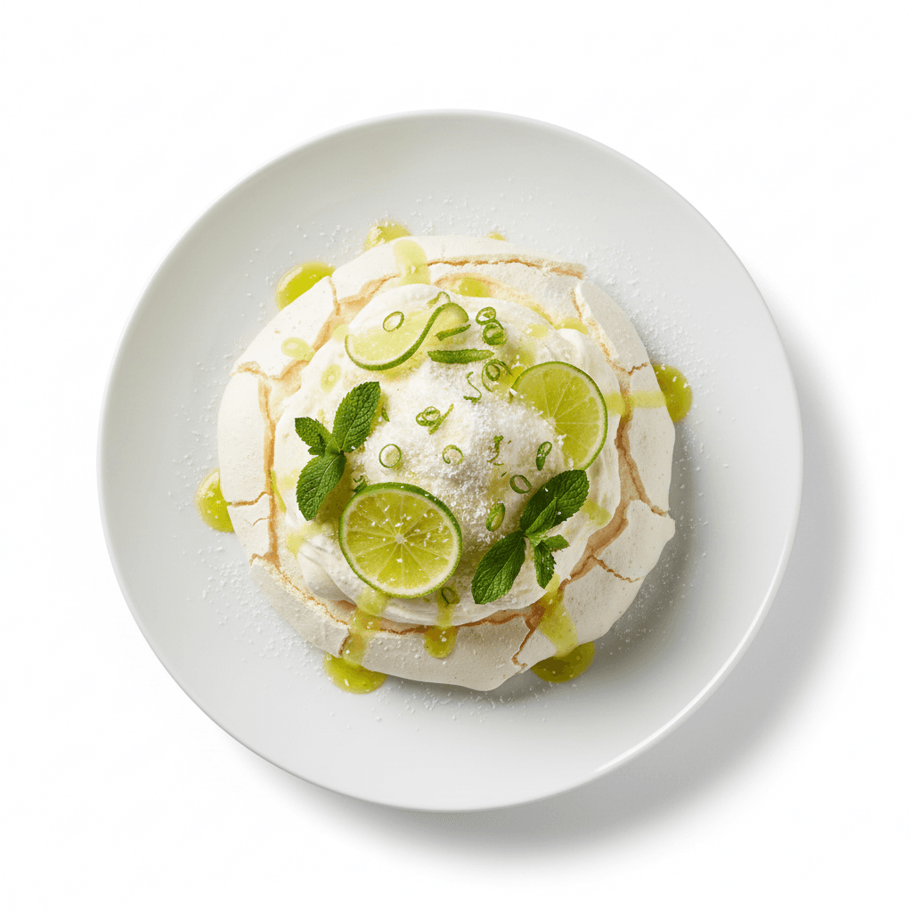 Pavlova aux Citron Vert