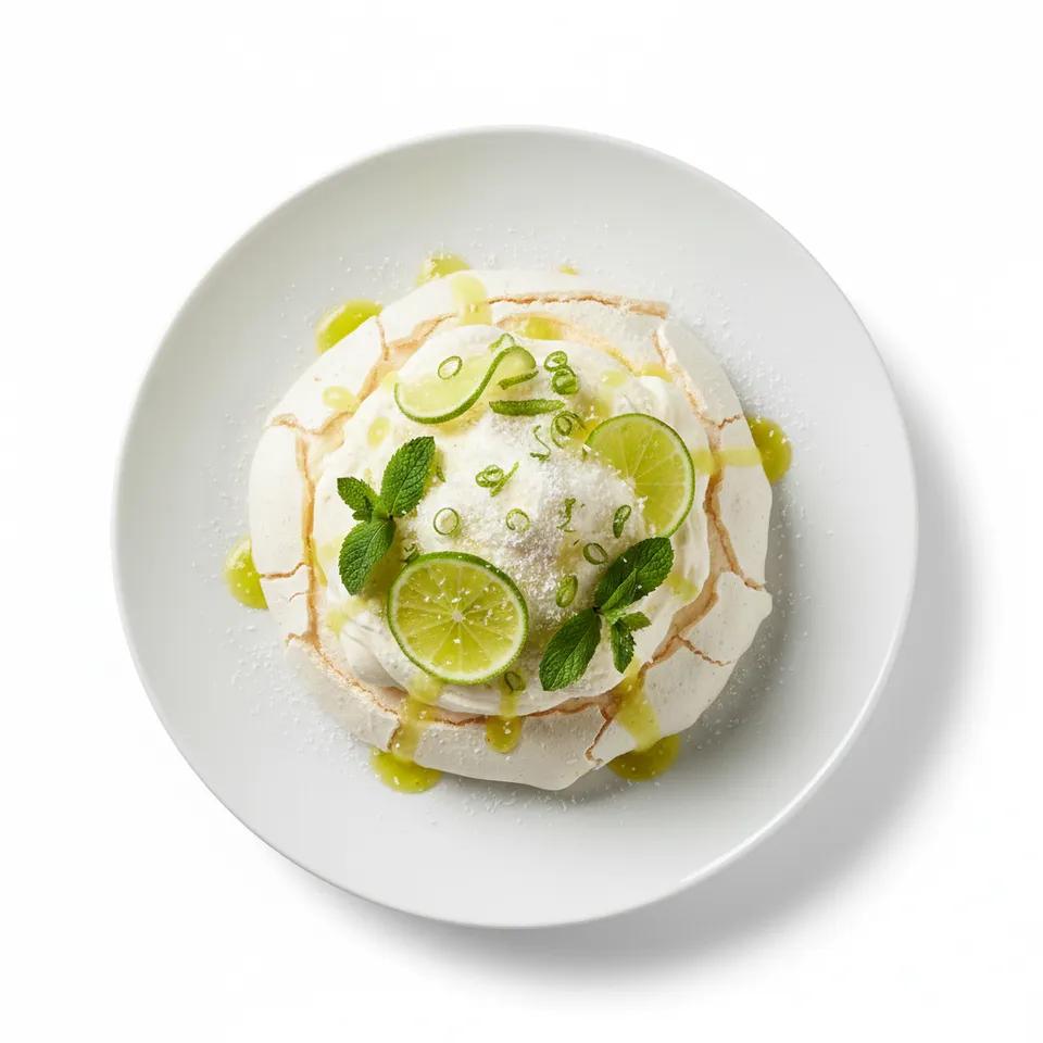 Pavlova aux Citron Vert