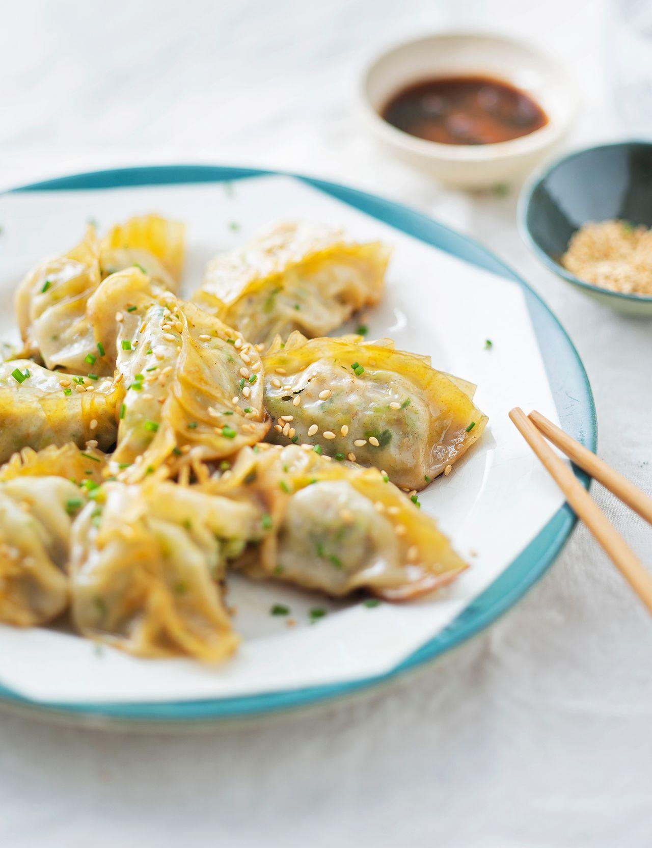 Dumplings aux Poireaux et Œufs
