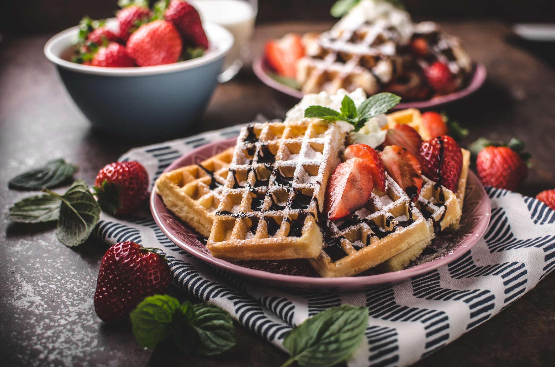 Gaufre A La Fraise