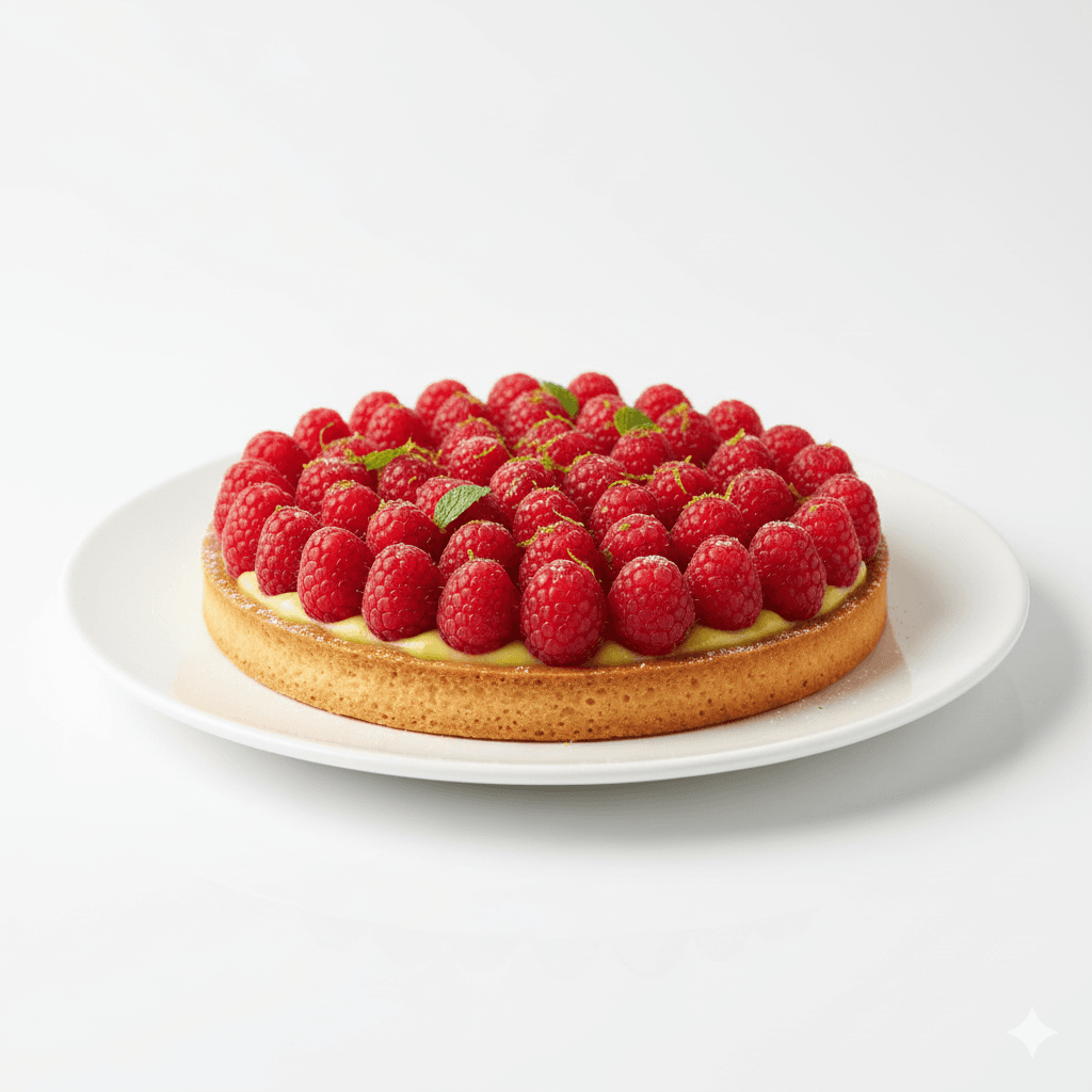 Tarte Framboise Citron vert