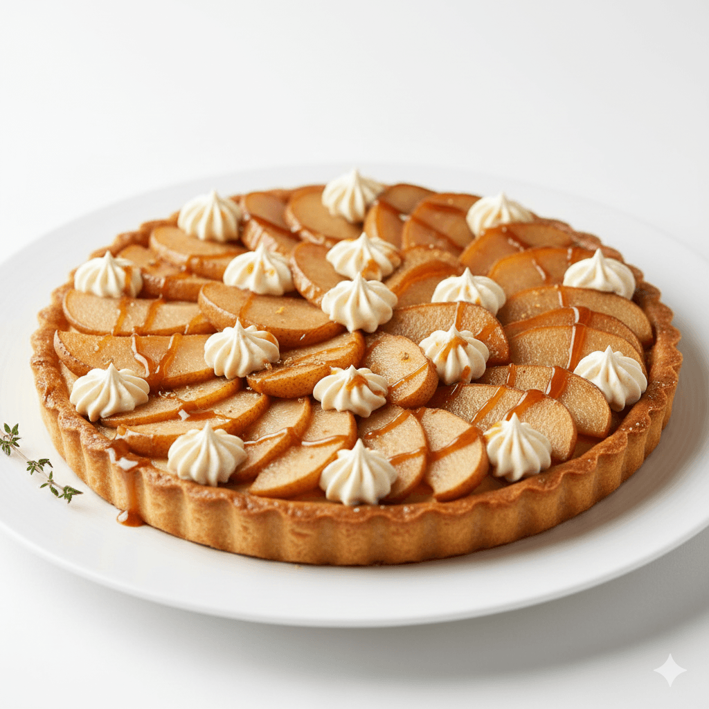 Tarte Poire Vanille Caramel