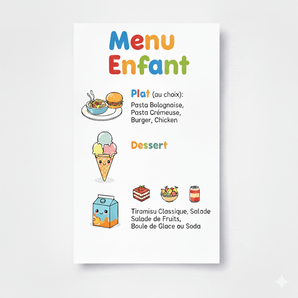 Menu Enfant