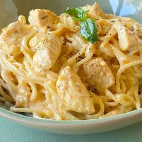 Pasta Sauce Blanche Poulet Champignons