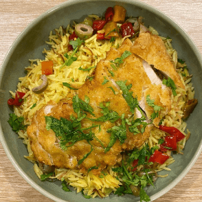 Riz Orientale Poulet Pané