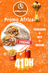 Menu Shawarma à 41DH