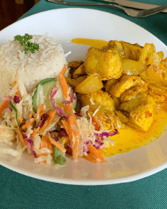 Blanquette de Lotte au Safran & Riz