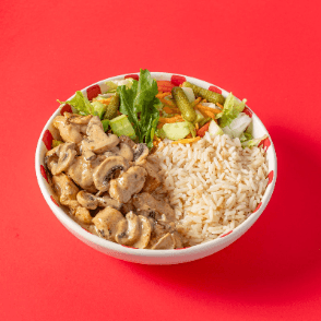 Poulet crème champignons  Bowl