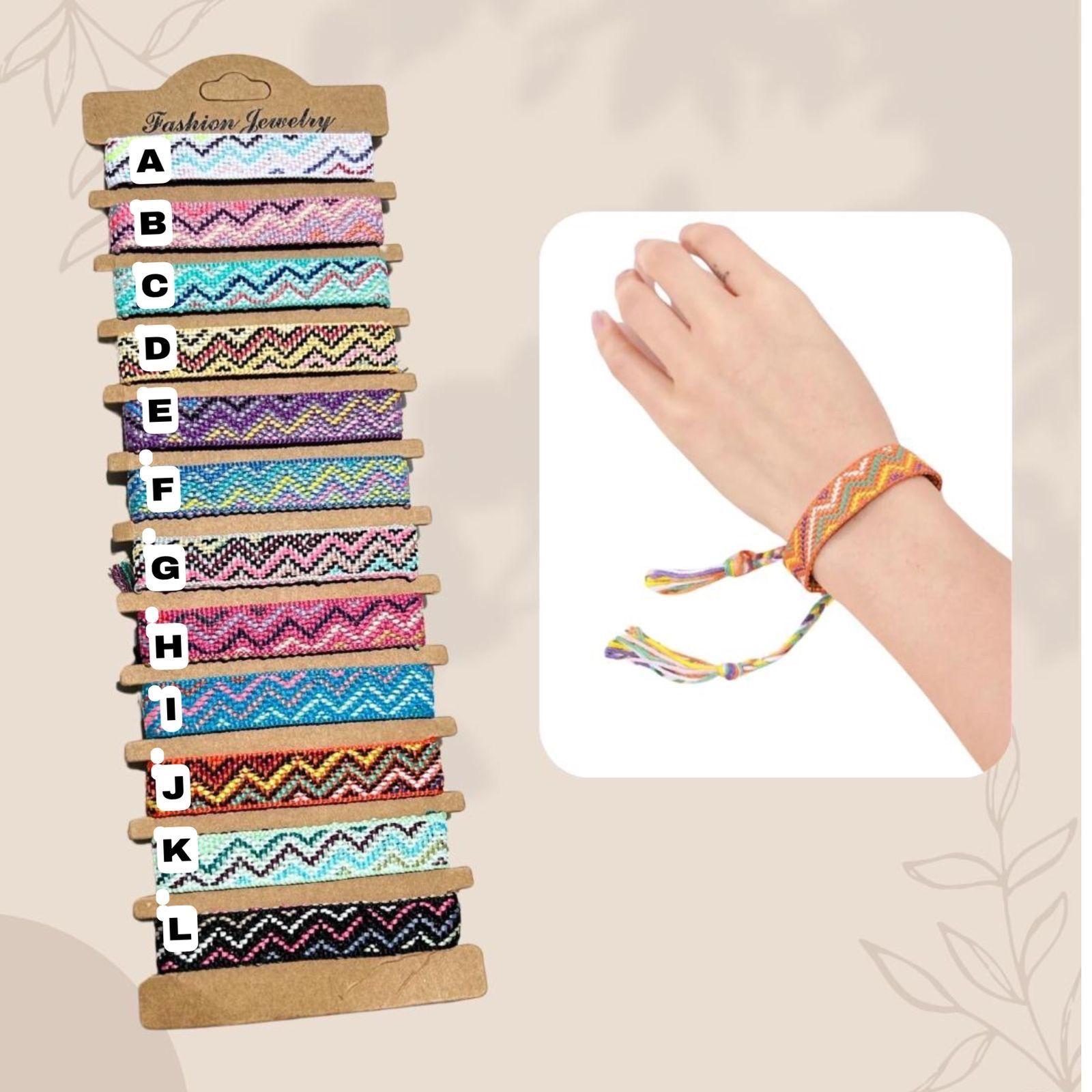 Bracelet Tissé Zigzague