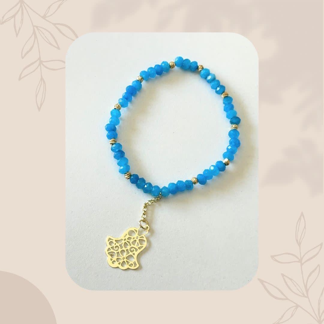 Bracelet perle Bleu