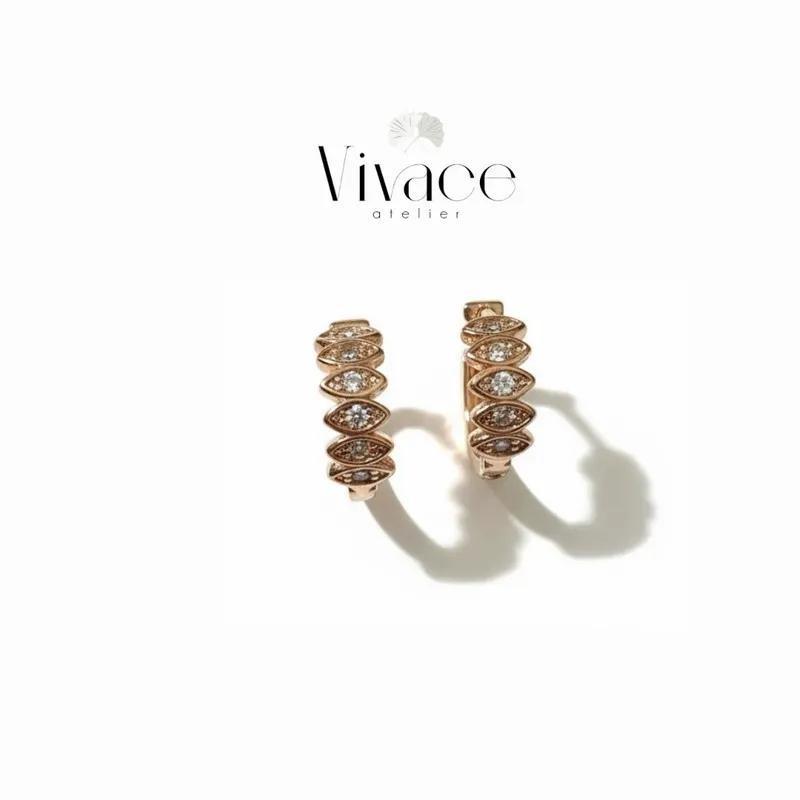 Boucles d’oreilles Vivace Rosée d’Or