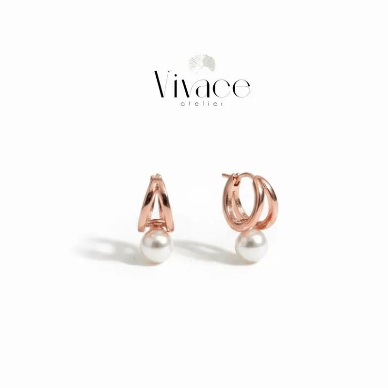 Boucles d’oreilles Vivace Perle de Rose