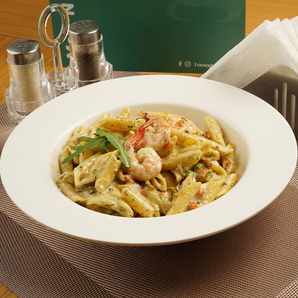 Penne Pesto Crevette