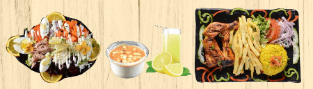 Salade Mixte + Cuisse De Poulet + Mhalabia + Jus De Citron