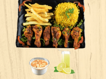 Ailes De Poulet + Mhalabia + Jus De Citron