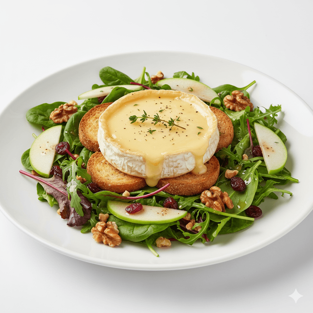 Salade camembert
