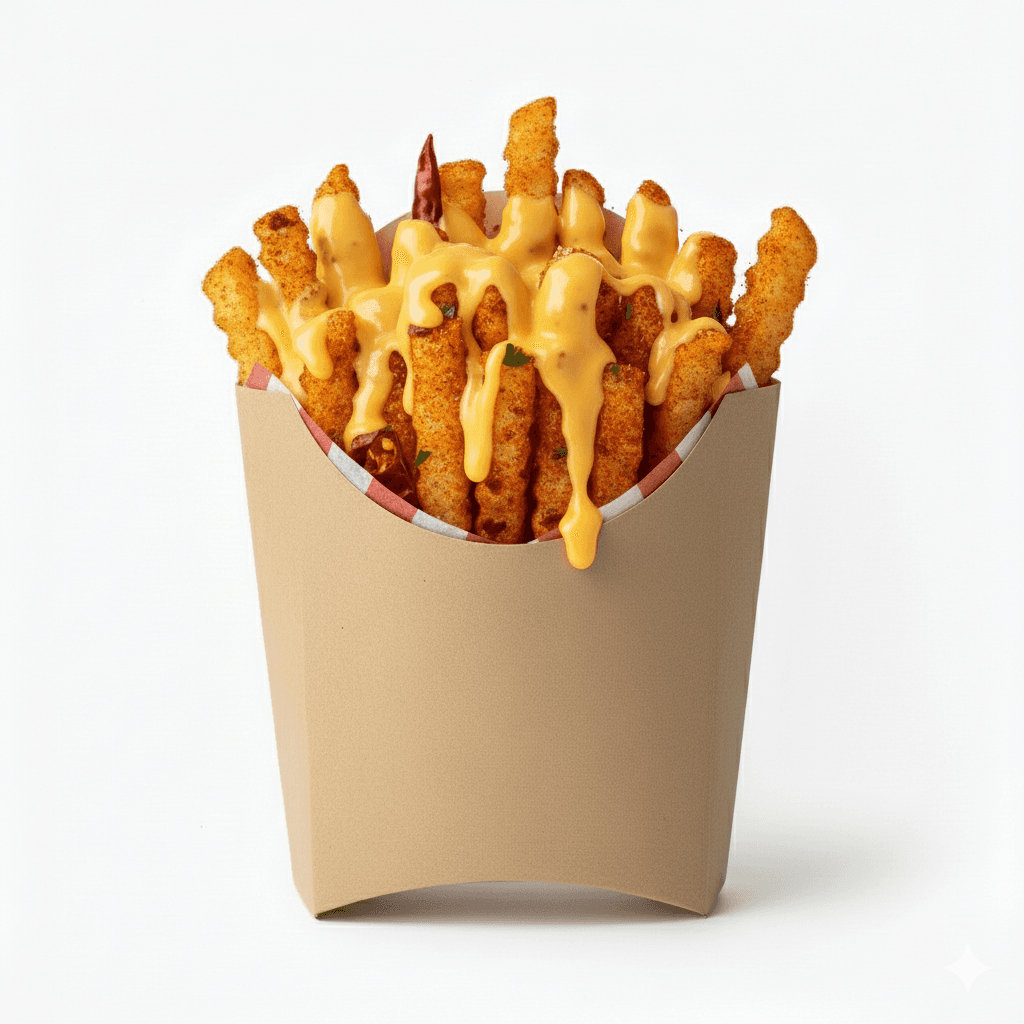 Frite Épicée Gratinée
