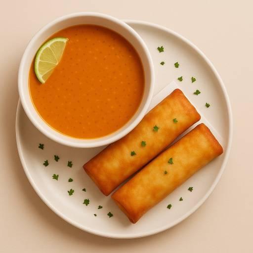 Harira + Bourek Poulet