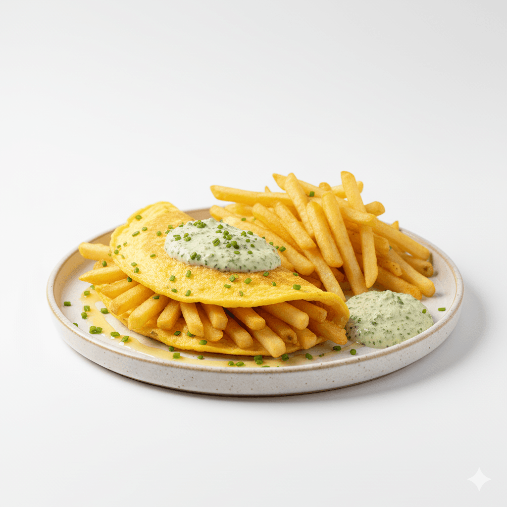 Plat Frite Omelette