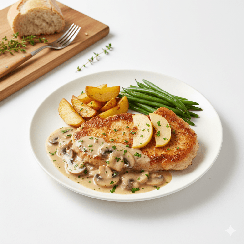 Plat Escalope De Poulet A La Créme