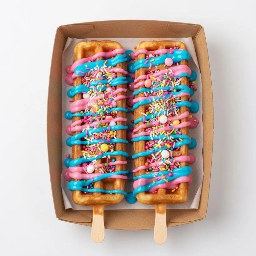 Lolly Waffles Bubble Gum