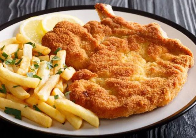 Plat Escalope a La Milanaise