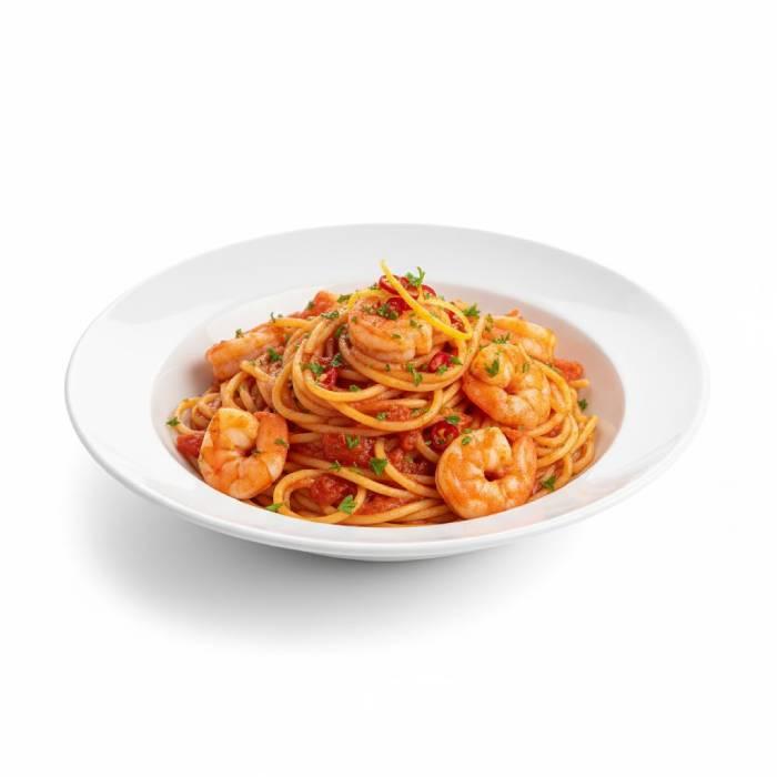 Spaghetti Aux Crevettes Décortiquées