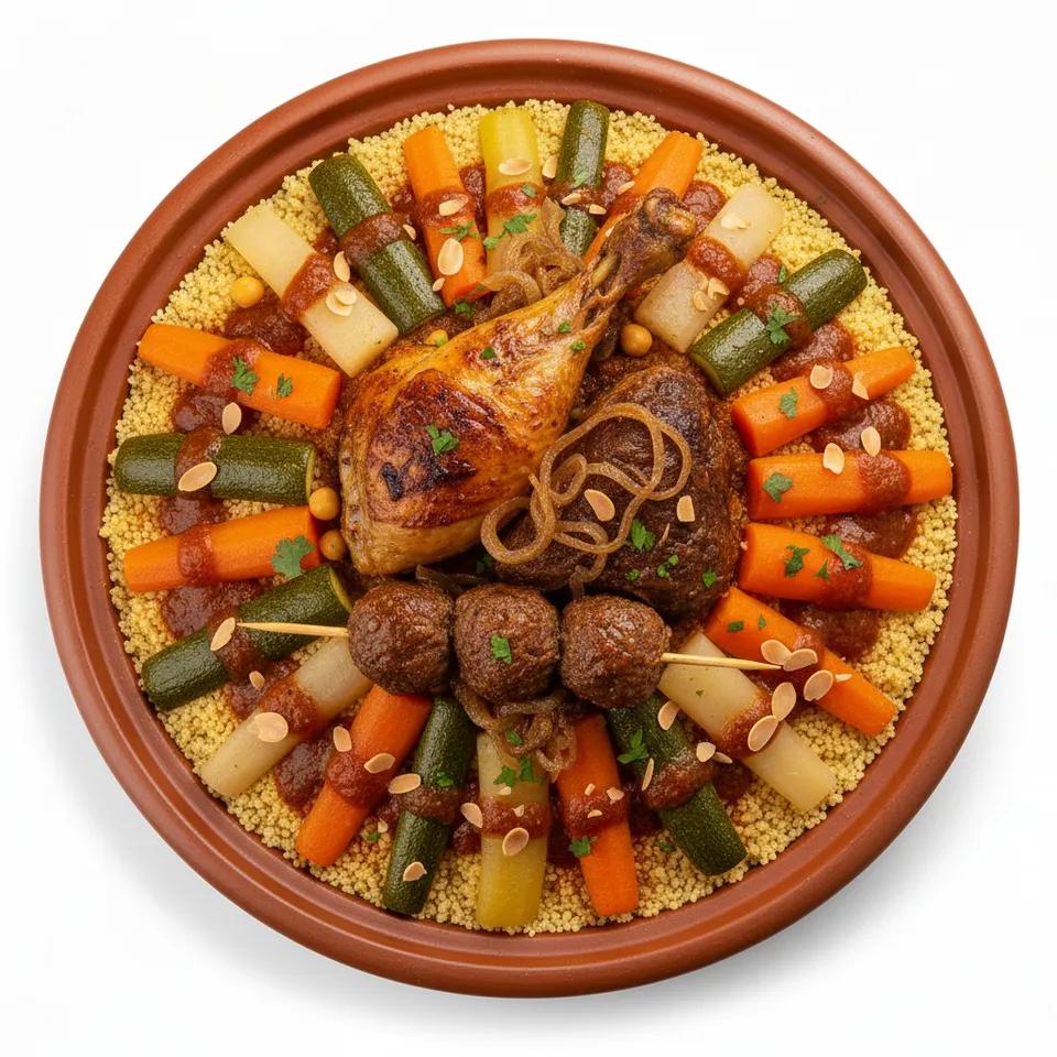 Couscous aux Trois Viandes
