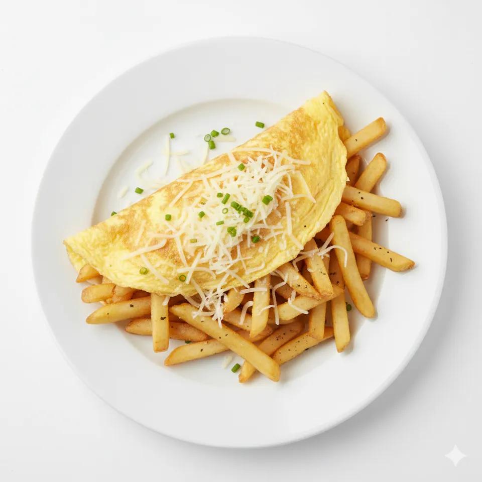 Plat Frite Omelette