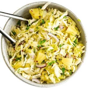 Asian Pineapple Cabbage Salad