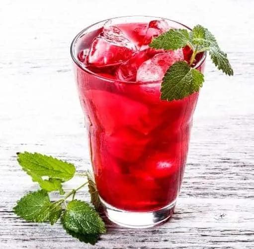 Thé Glacé à la fraise