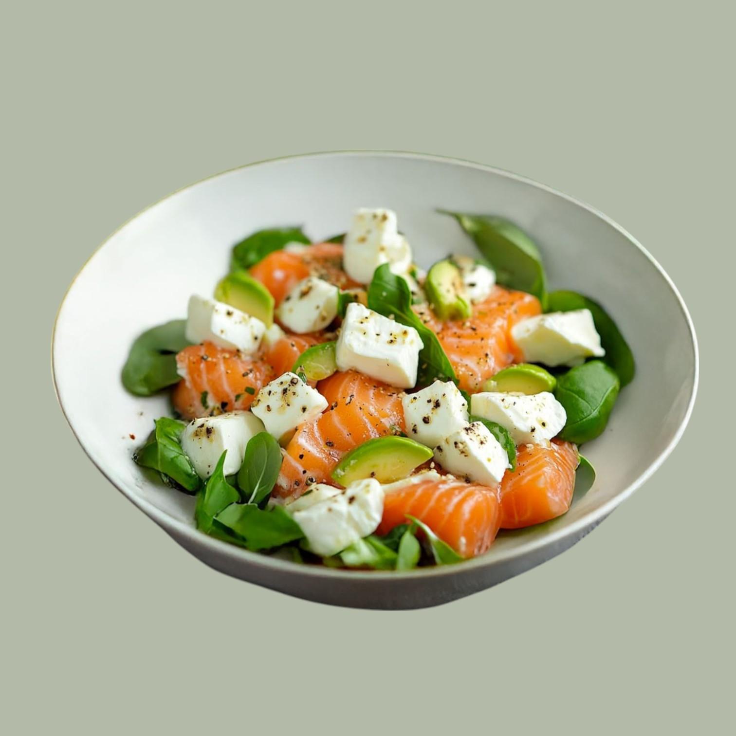 Salade avocat saumon Fumé