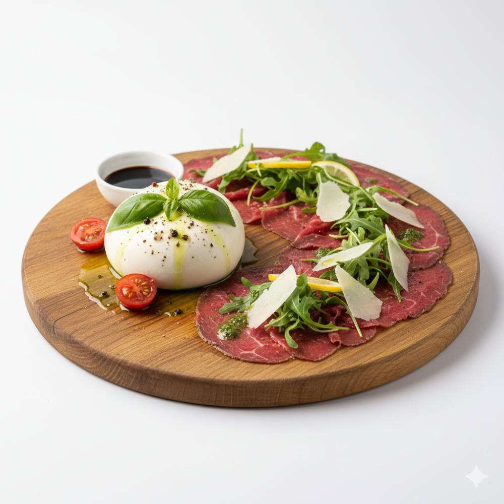 Burrata et Carpaccio