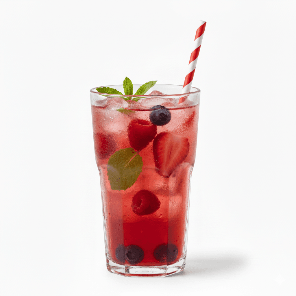 Ice Tea Fruits Rouges Homemade