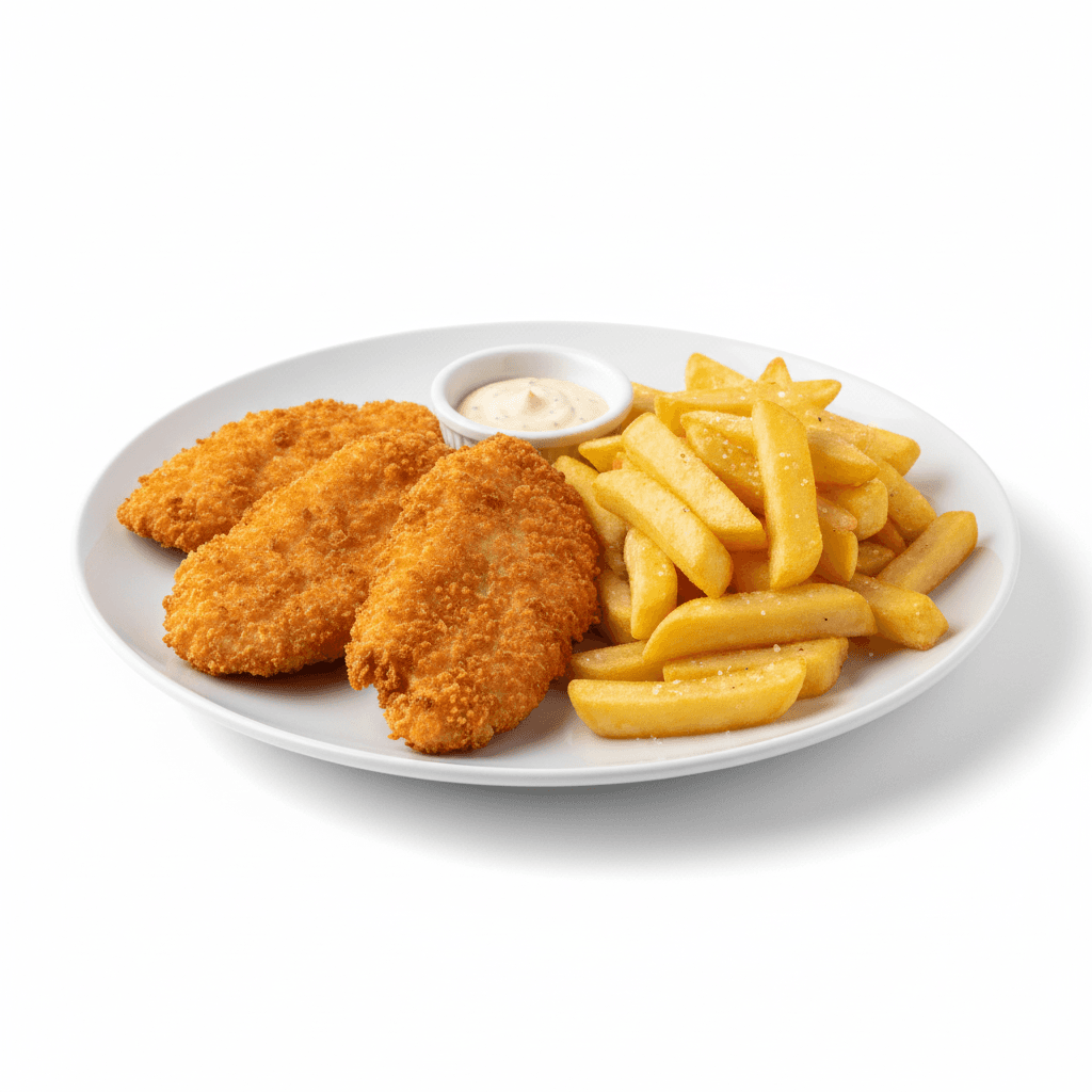 Plat Poulet Pané & Frites