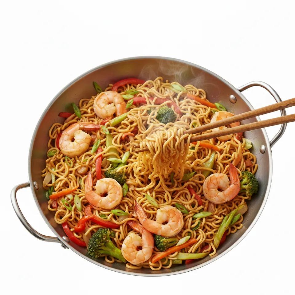 Wok Nouilles Crevettes