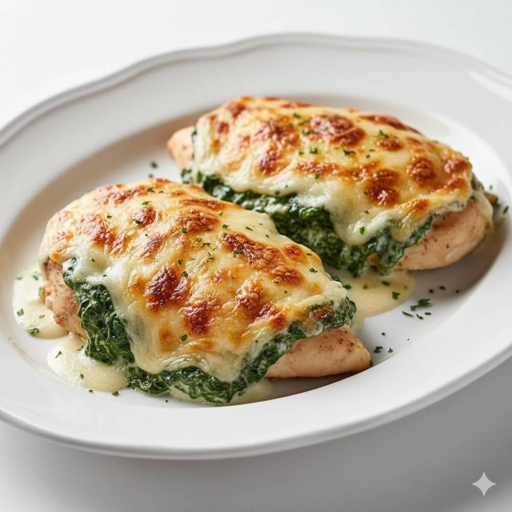 Gratinated Spinach Chicken