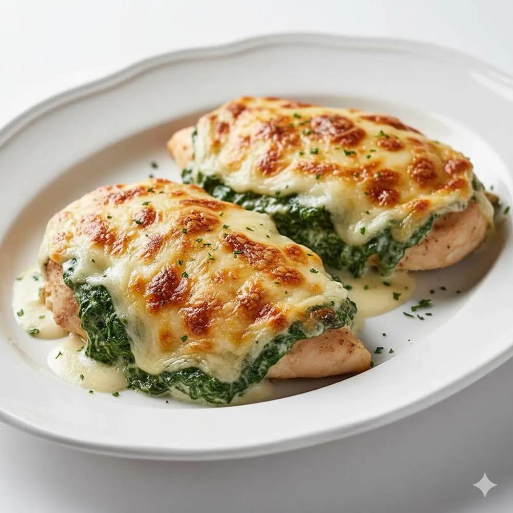 Gratinated Spinach Chicken