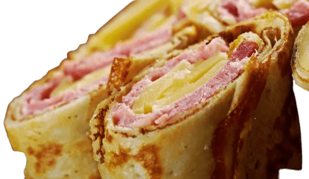Crêpe Jambon, Fromage, Merguez, Oeuf