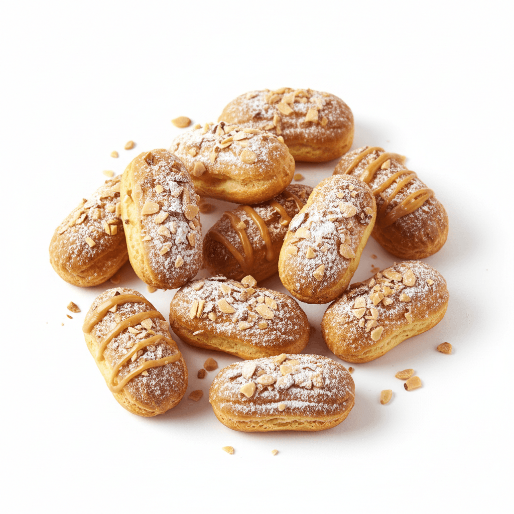 Mini éclairs aux amandes